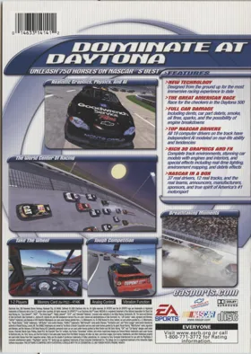 NASCAR 2001 box cover back